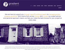 Tablet Screenshot of gradientconsultants.com